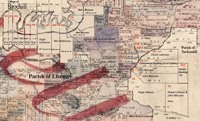 Image of 1903 Lismore Parish Map