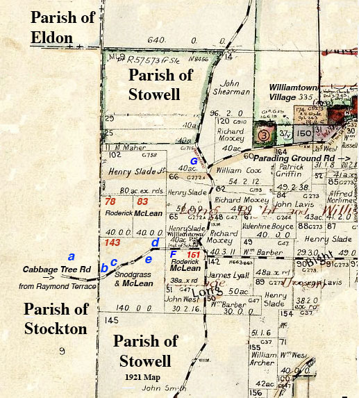 Image of 1921 Stowell Parish Map.