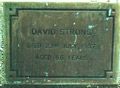 Image of David’s memorial.