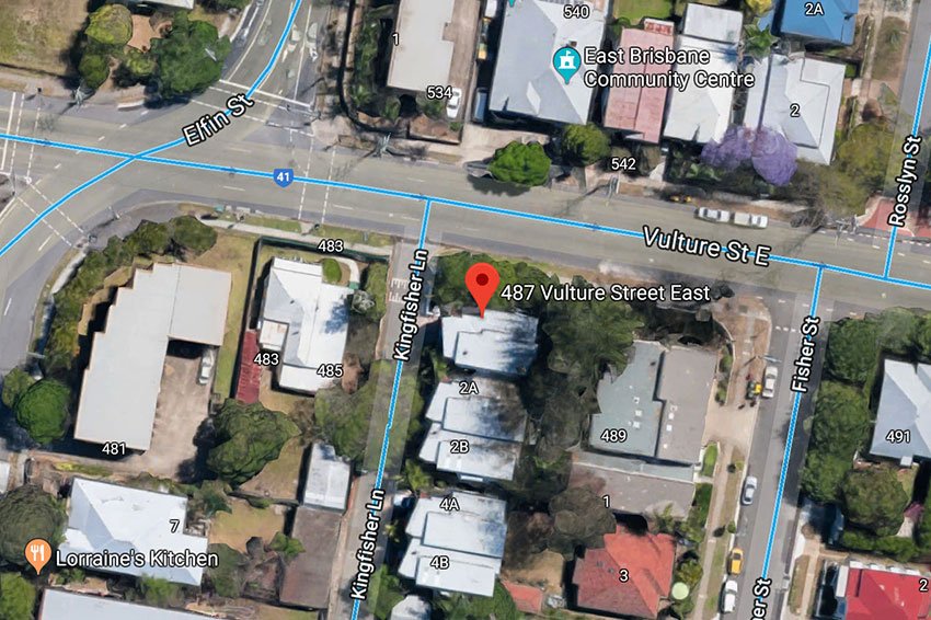Image of aerial view of 487 Vulture St East Brisbane.
