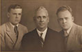 Image of William EWART, with sons (from L) Charles b.1917 and William b. 1908.