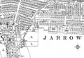 Image of 1913 OS Survey map of Jarrow.