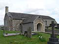 Image of front entrance and side of Lissan Parish Church. Photo: Keith Ison.