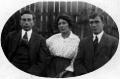 Image of Maggie with her husband Percy Gates and nephew Hedley Gates.