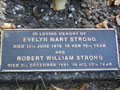 Image of grave of Robert & Evelyn STRONG.