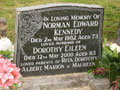 Image of Norman Edward & Dorothy KENNEDY’s grave. 
