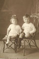 Image of Mildred’s children Rita and Gordon in 1925.