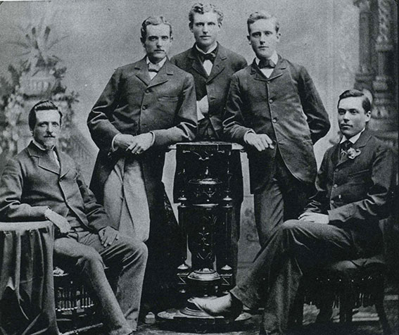 The five sons of Dr Henry Lindeman. Image of The five sons of Dr Henry Lindeman.