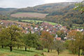 Image of view of Niklashausen further down the Mühlberg. Photo: Marlise Düx.