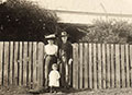 Image of Samuel & Sarah PATFIELD outside their Paterson home.