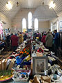 Image of OpShop inside the church hall formed from the old Holy Trinity Church.