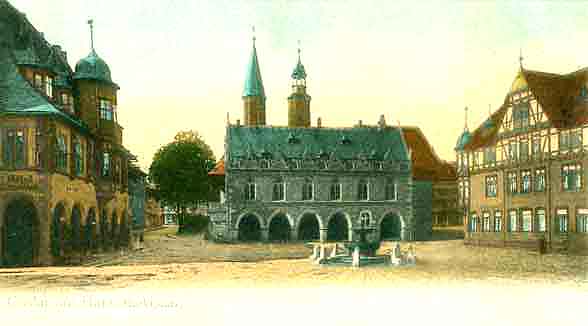 Image of Goslar Market Place— a wide view.