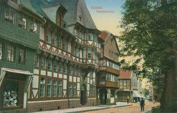 Image of a half-timbered house in Marktstrasse, Goslar.