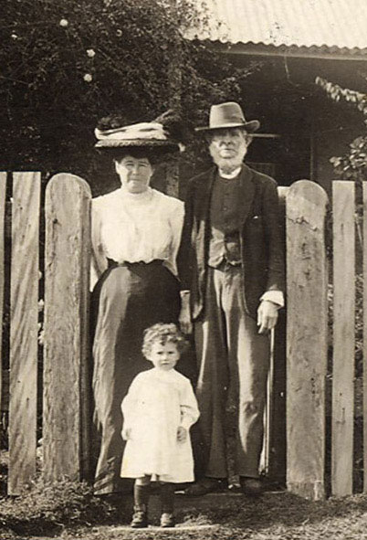 Image of Samuel & Sarah Australia PATFIELD outside their home at Paterson. Photo: Courtesy David Smith