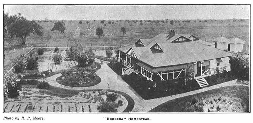 Image of Boobera homestead about 1917.