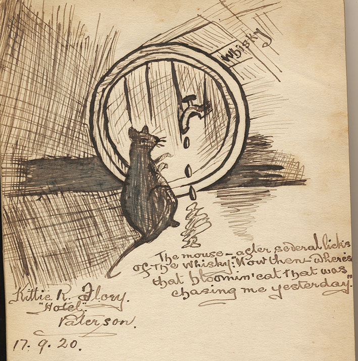 Image of Illustration in autograph book by Kittie R. FLORY