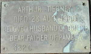 Arthur TIERNEY's Gravestone