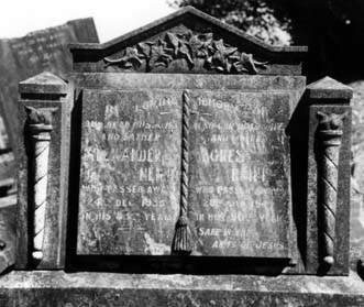 Grave of Alexander & Agnes NEILL.